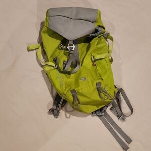 Men's Green and Gray Hiking Backpack